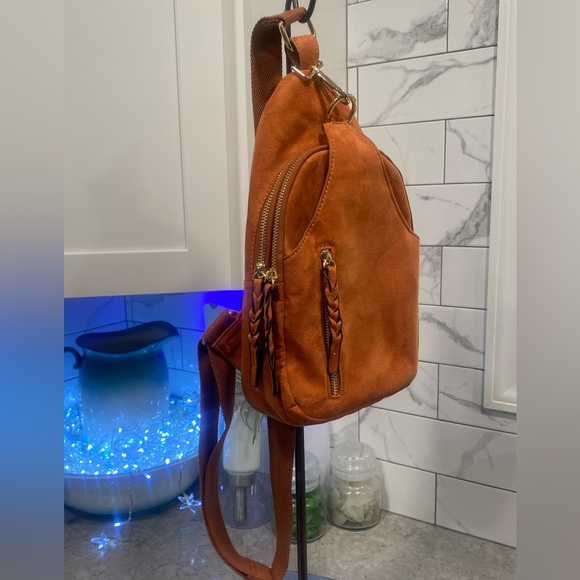 Nikki by Jen & Co Ginger Sling Bag Faux Suede Women\'s purse backpack main image 14